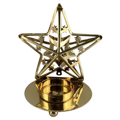 Portavelas Navideño Estrella Festiva
