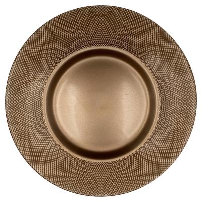 Set de 3 Platos de Vidrio Navidad Colección Oro